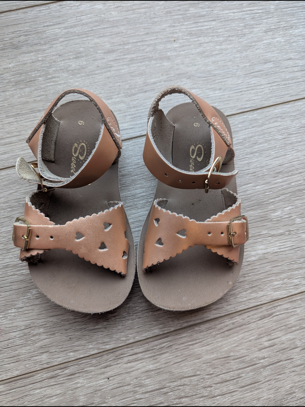 Salt Water Kids Sandals in Tan